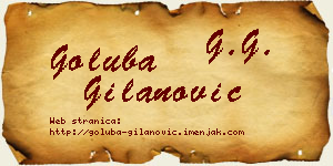 Goluba Gilanović vizit kartica